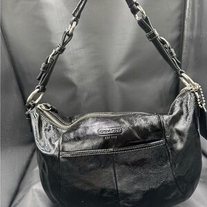 Coach Black Patent Leather Soho Shoulder Bag